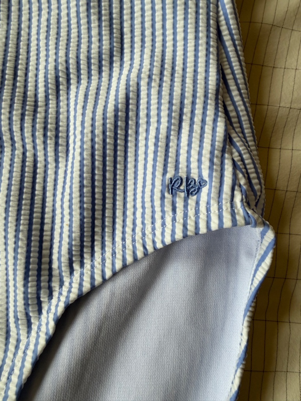 NWT Rufflebutts Seersucker Striped Ruffle-Trim One-Piece Swimsuit-women’s XS - Picture 9 of 9